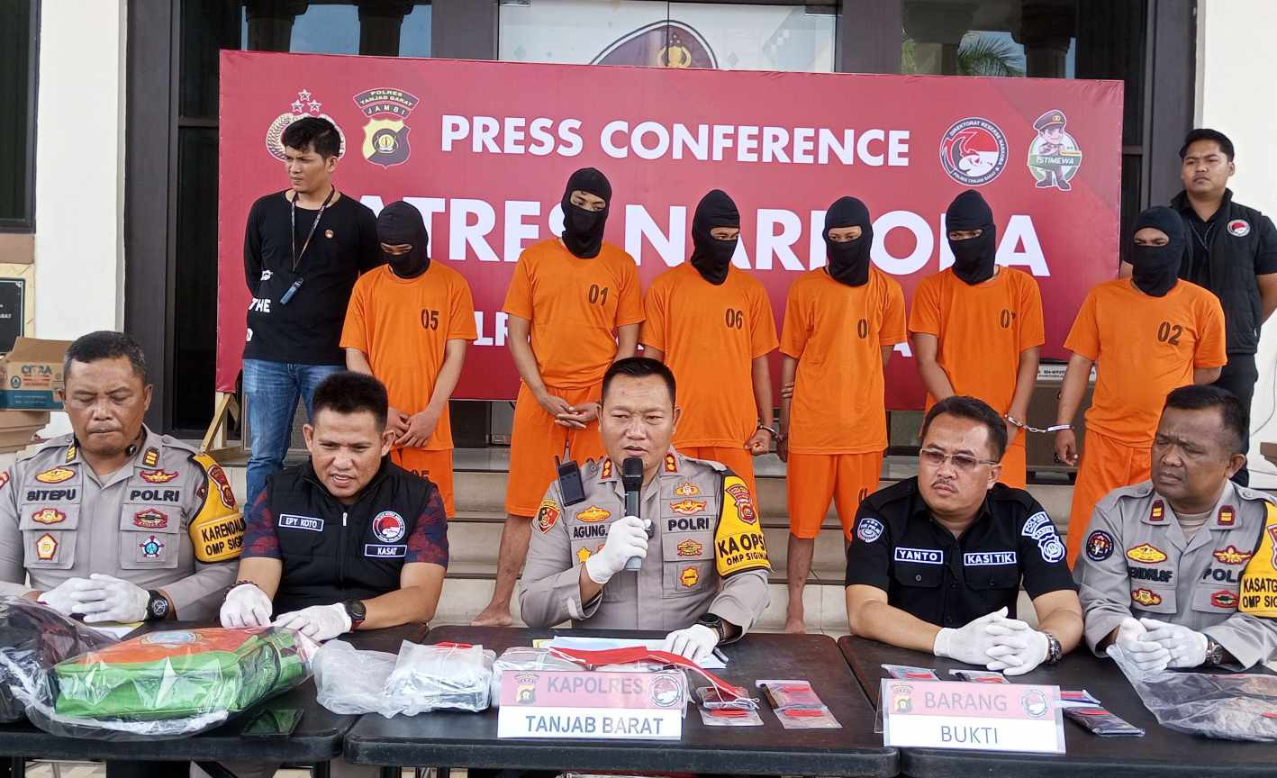 Serius Perangi Narkoba, Polres Tanjab Barat Amankan 22 Tersangka Sepanjang Tahun 2025