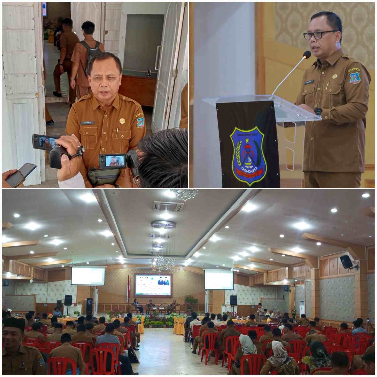Genjot Target PAD Tahun 2025, Bapenda Tanjab Barat Gelar Intensifikasi PBB P-2 Di Aula Kantor Bupati Tanjab Barat